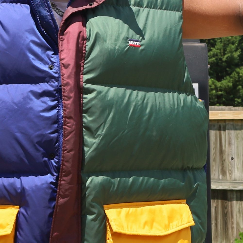multicolor levi puffer vest - Picture 4 of 10